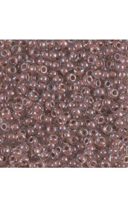 Miyuki rocailles Perlen 8/0 - Cocoa lined crystal 8-224